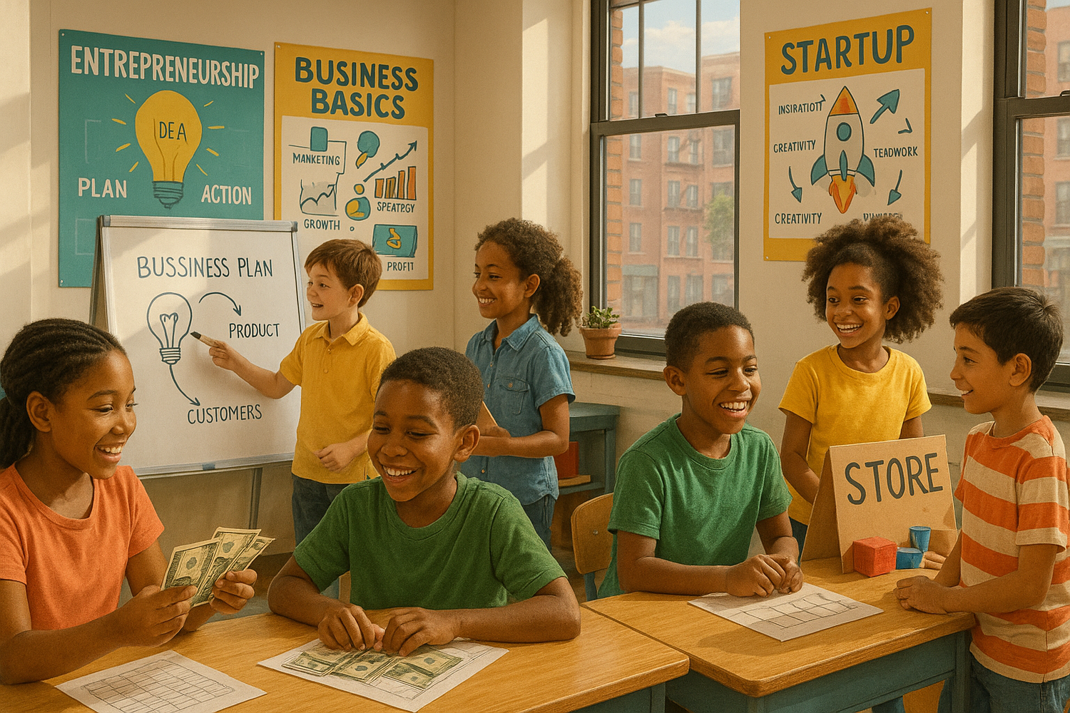 inner city kids learning business